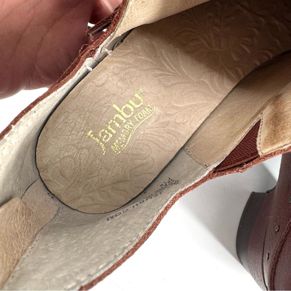 Jambu Miranda Women’s Leather Western Ankle Bootie in Brown Size 7 - Picture 9 of 10